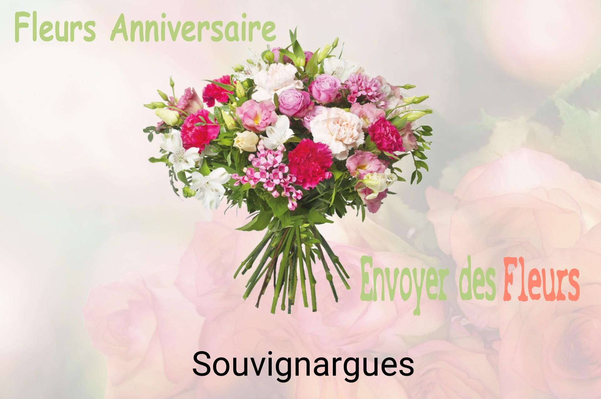 Bouquet de fleurs d’anniversaire livré à Souvignargues